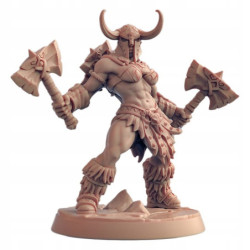 AG Barbarian Female 2 Axes Helmet