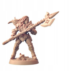 AG Female Warrior Halaberad