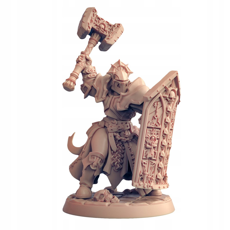 AG Templar Female With Shiled And Hammer Helmet