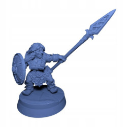 AG Dwarf Mountain Female Dwarf Spear Aiming