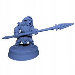 AG Dwarf Mountain Female Spear Attacking