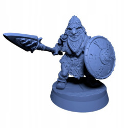 AG Dwarf Mountain Female Spear Warrior Mask