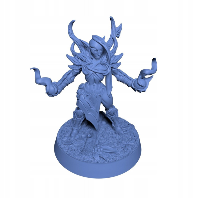 AG Elf Female Cleric With Spell